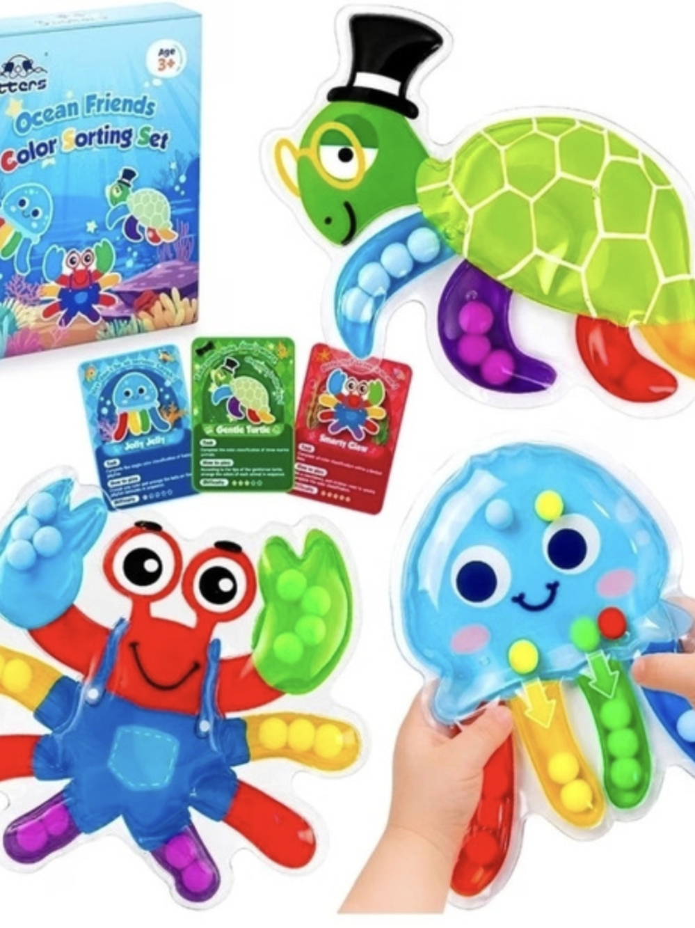 3PC Color Sorting Sensory Toys&Matching Game | Ages 2-5 | NEW IN BOX |